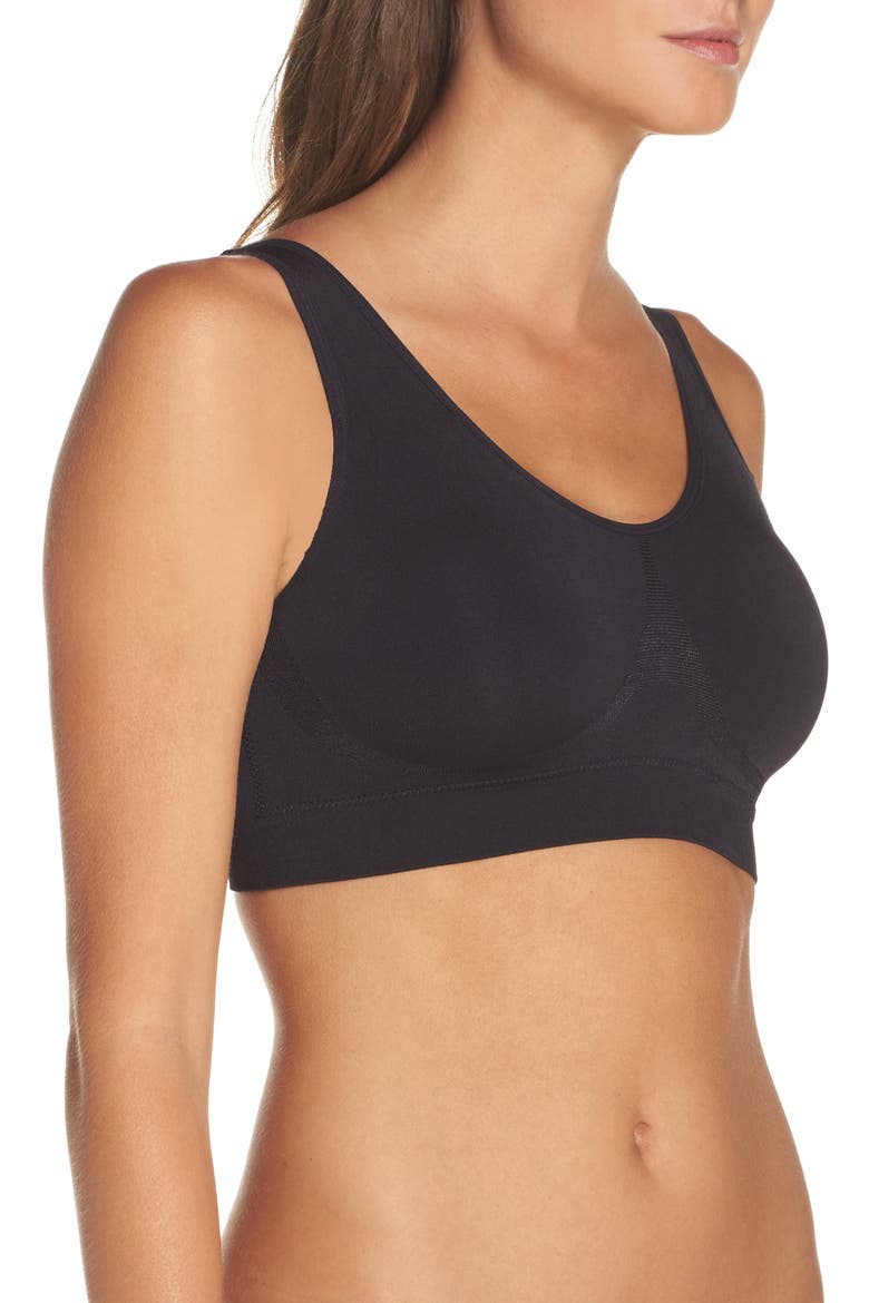 B-Smooth® Seamless Bralette, Alternate, color, BLACK