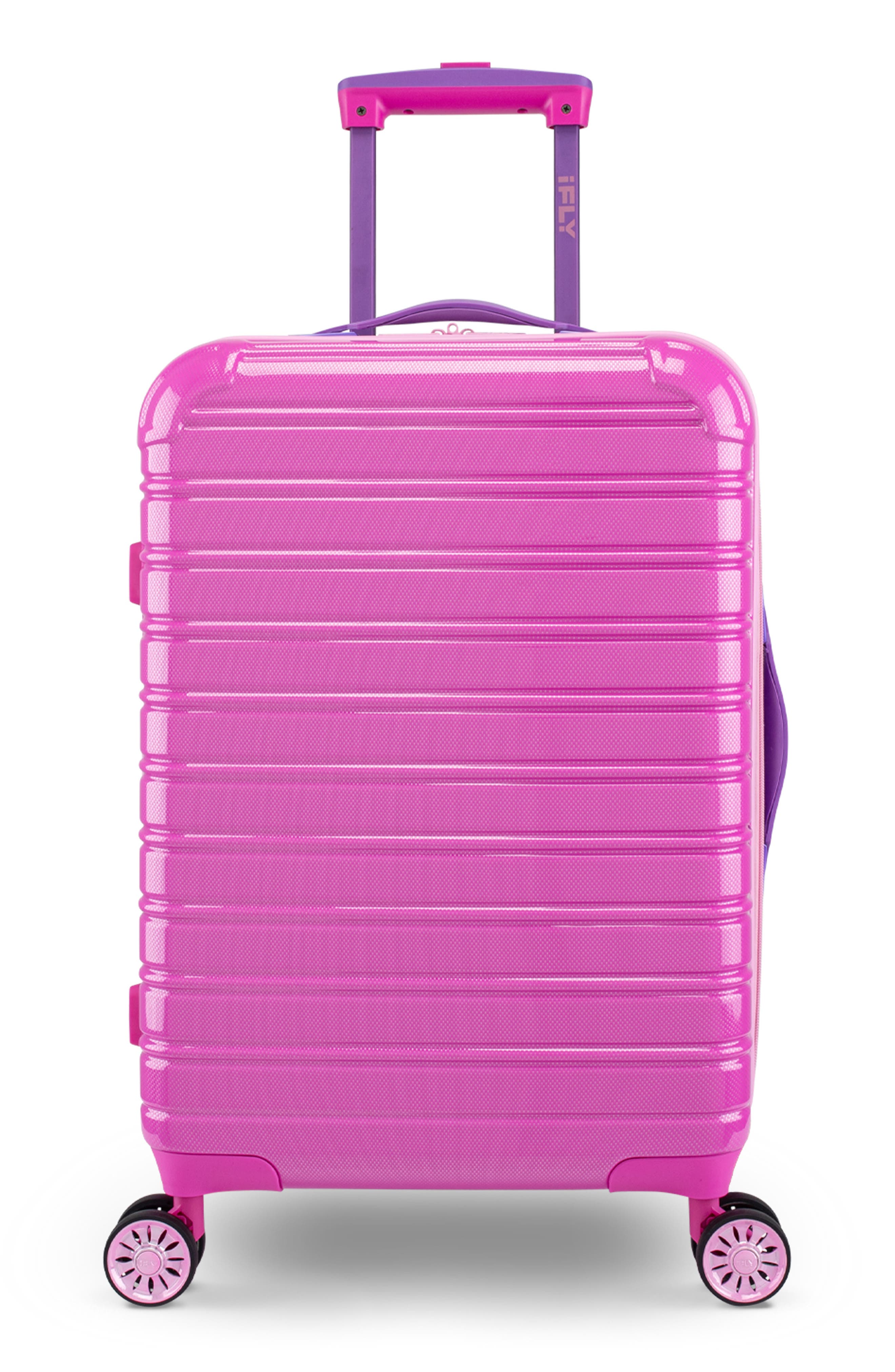 IFLY Fibertech Passion Flower 20" Expandable Wheeled Carry-On Bag, Main, color, 