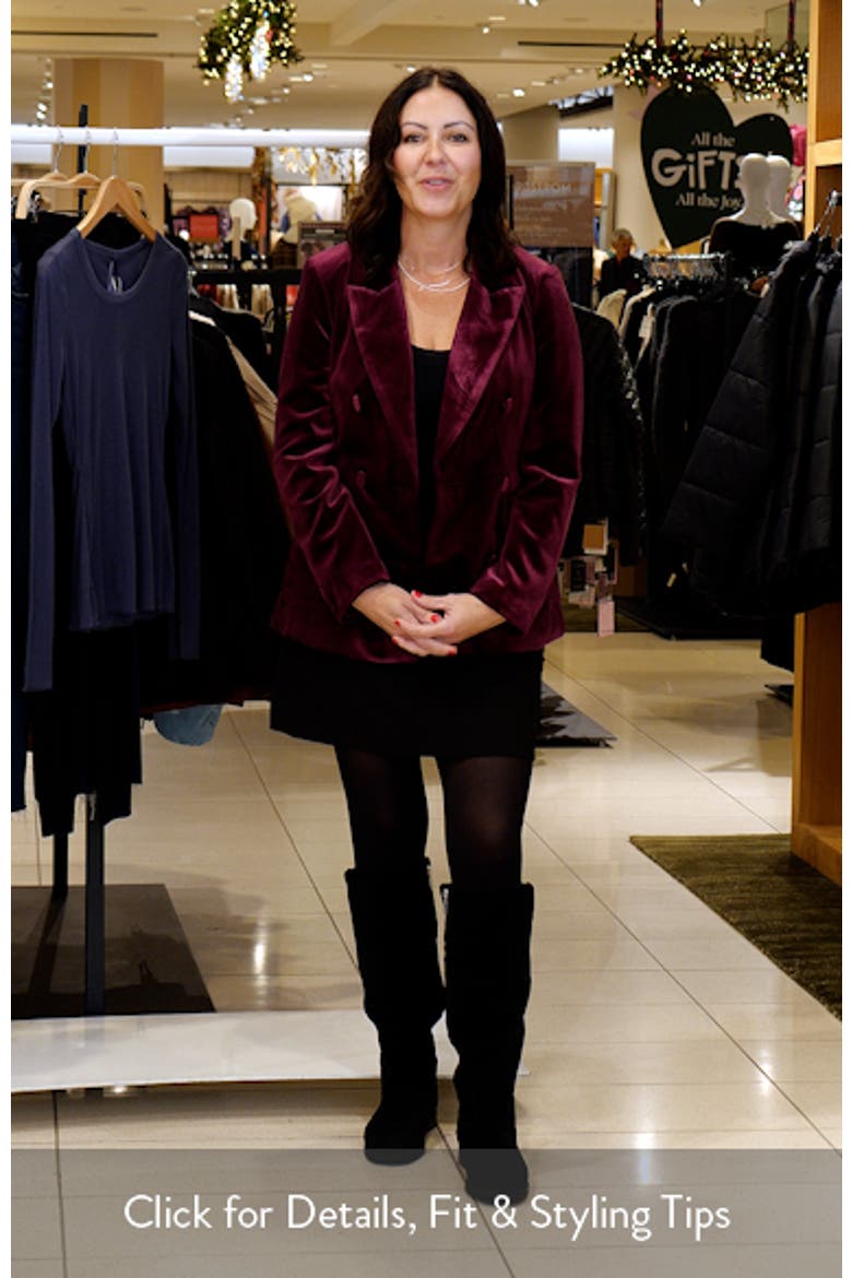 Shimmer Velvet Double Breasted Blazer video