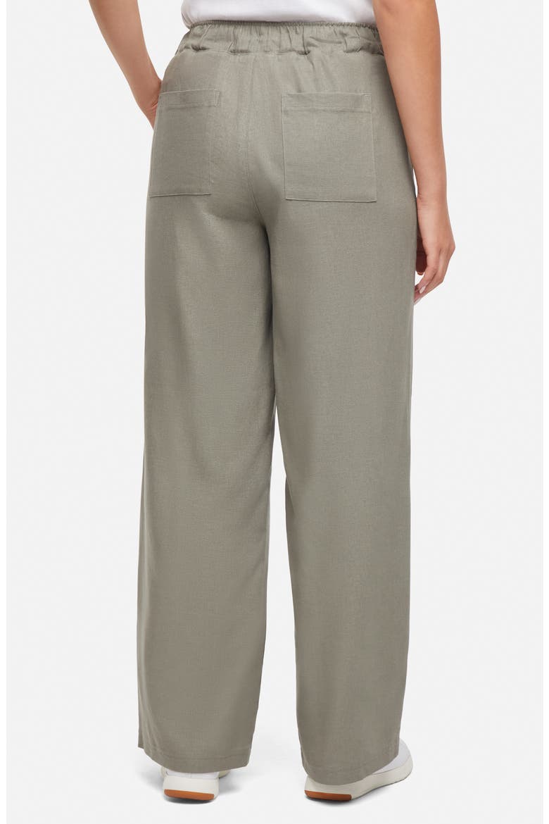 Linen Wide Leg Pants, Alternate, color, VETIVER