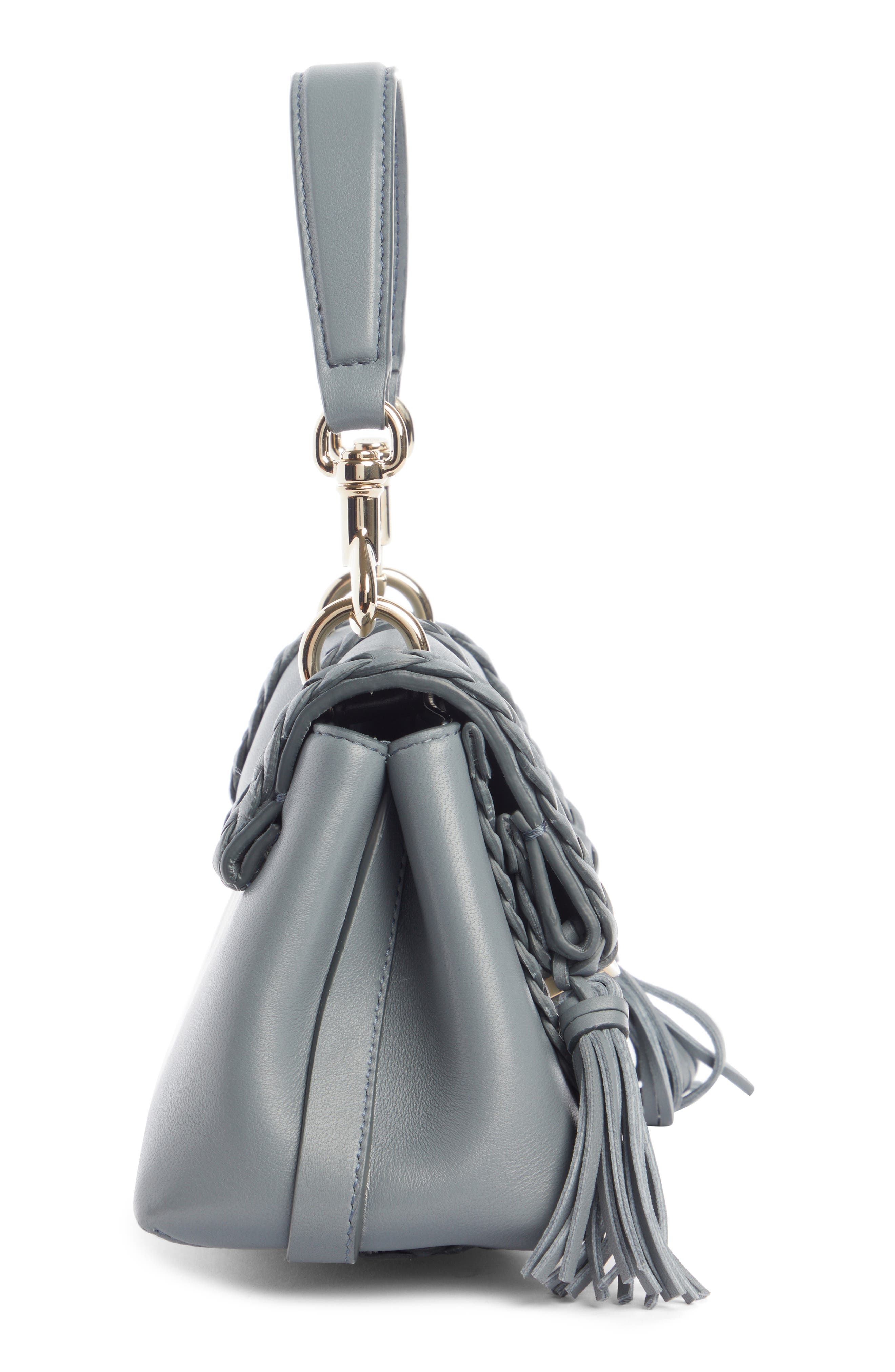 Chloé Mini Penelope Leather Crossbody Satchel, Alternate, color, 