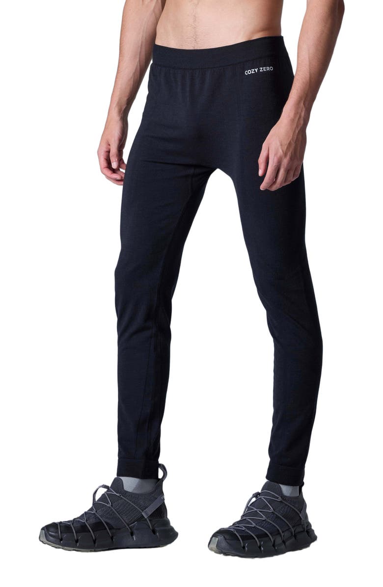 COZY ZERO Tech Merino Base Layer Slim Fit Jogger, Alternate, color, Black