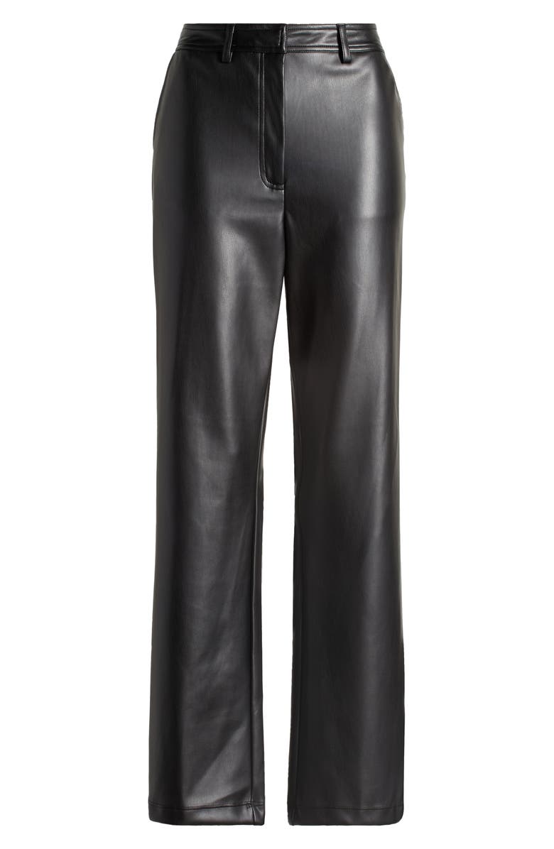 Halogen<sup>®</sup> High Waist Bootcut Faux Leather Pants, Alternate, color, 