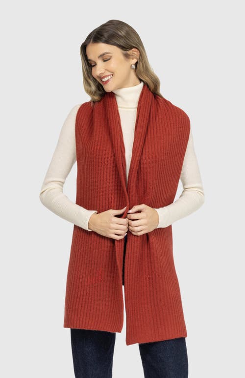 Gorski Cashmere Knit Scarf In Brown