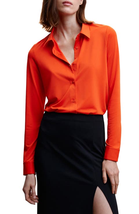 Flowy Button-Up Shirt