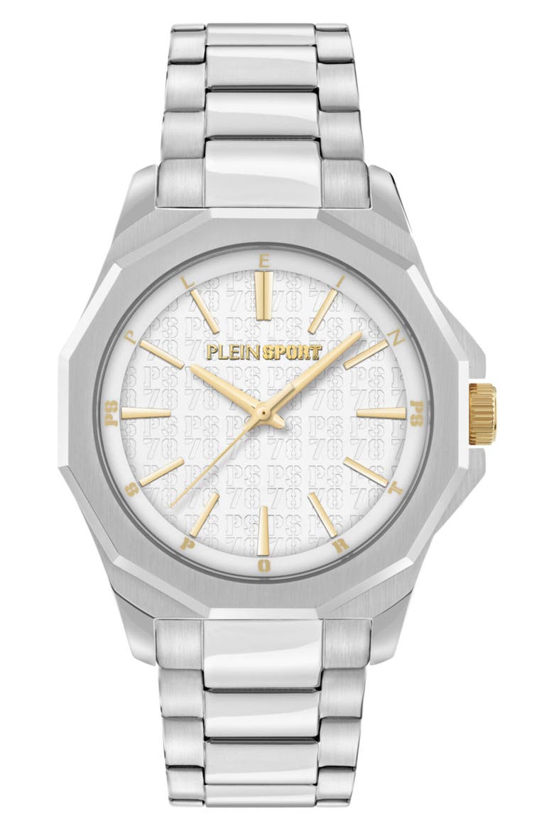 Onyx Bracelet Watch, Main, color, STAINLESS STEEL