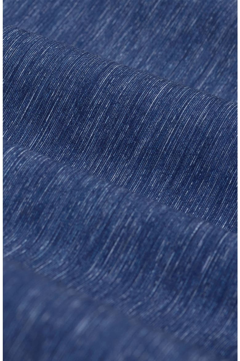 Miles OoohCotton® Space Dye Short Sleeve Button-Up Shirt, Alternate, color, NAVY