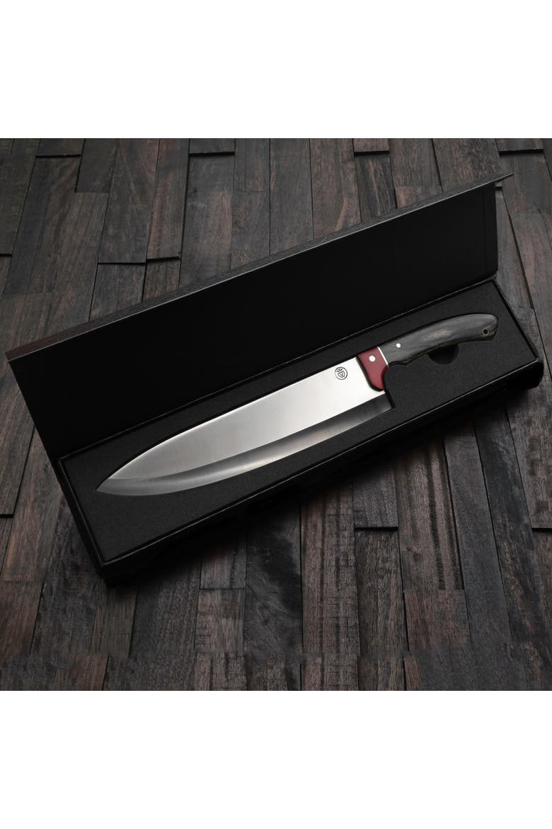 Double Bevel Chef's Knife, Alternate, color, Silver