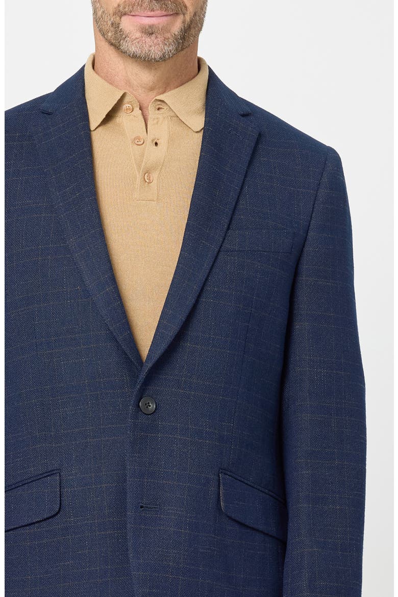 Shadow Plaid Sport Coat, Alternate, color, NAVY