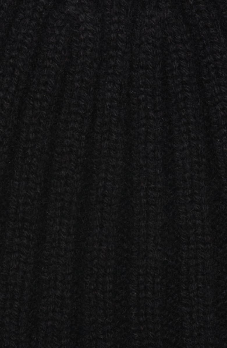 TOM FORD Rib Cashmere Beanie, Alternate, color, Black