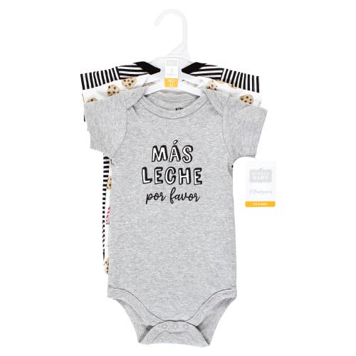 Hudson Baby Soft Cotton Bodysuit Triple Pack