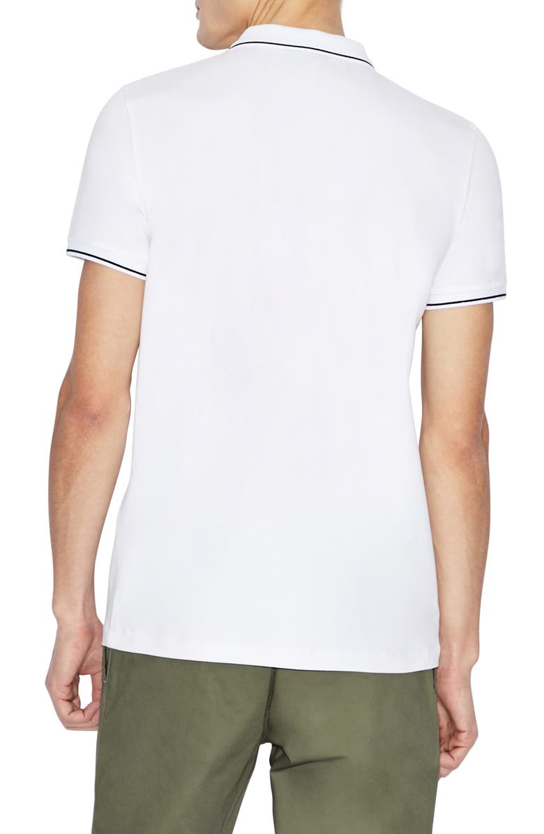 Armani Exchange Slim Fit Tipped Logo Placket Polo, Alternate, color,