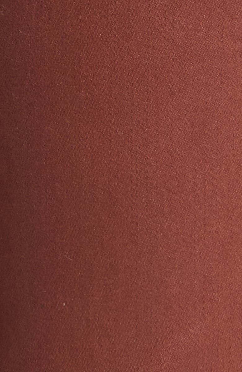 L'AGENCE Ruth High Waist Straight Leg Pants, Alternate, color, Dark Cinnamon Coated