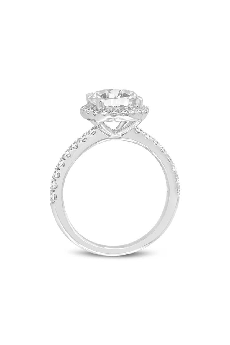 Niri 14K White Gold Round Lab Grown Halo Cathedral Diamond Ring - 2.45 Ct, Alternate, color, 14K White Gold