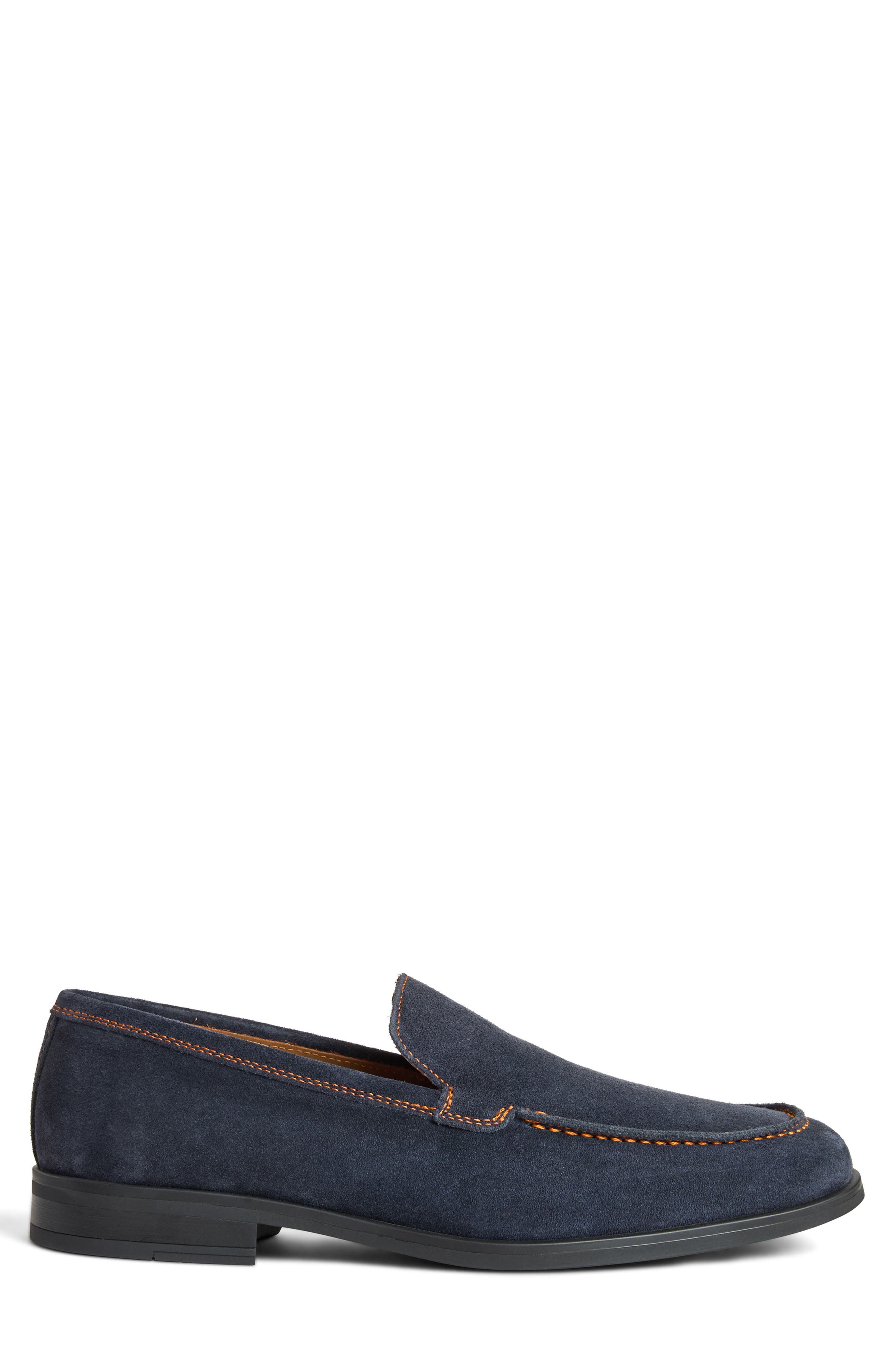 Fiore Suede Loafer, Alternate, color, NAVY SUEDE