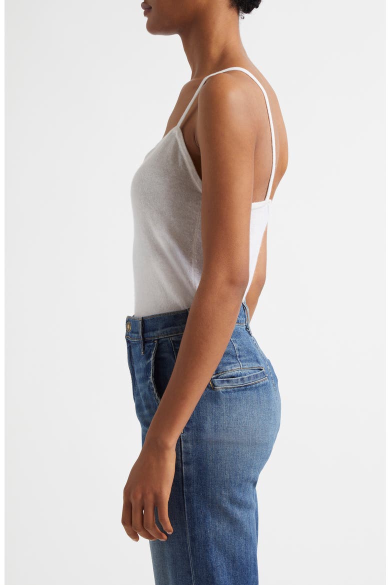 Cashmere & Linen Knit Camisole, Alternate, color, MERINGUE