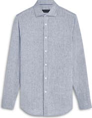 Bugatchi Axel Linen Button-Up Shirt