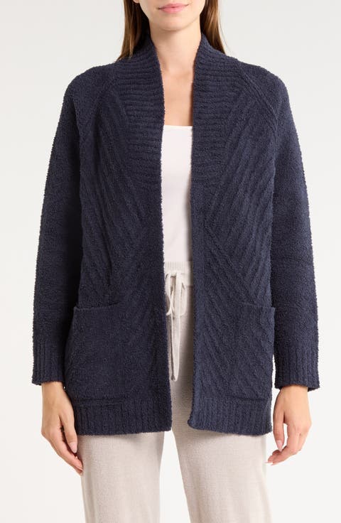 CozyChic™ Directional Ribbed Cardigan