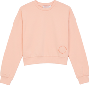 Hopscotch Girls Cotton-Spandex Long Sleeve Crop Top