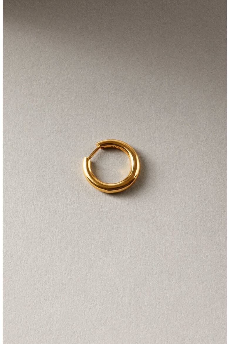 Polished Mid Hoop Gold, Main, color, Gold
