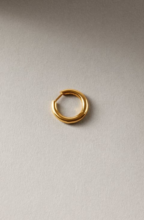 Polished Mid Hoop Gold