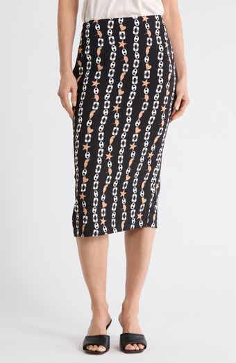 Kara Print Pencil Skirt