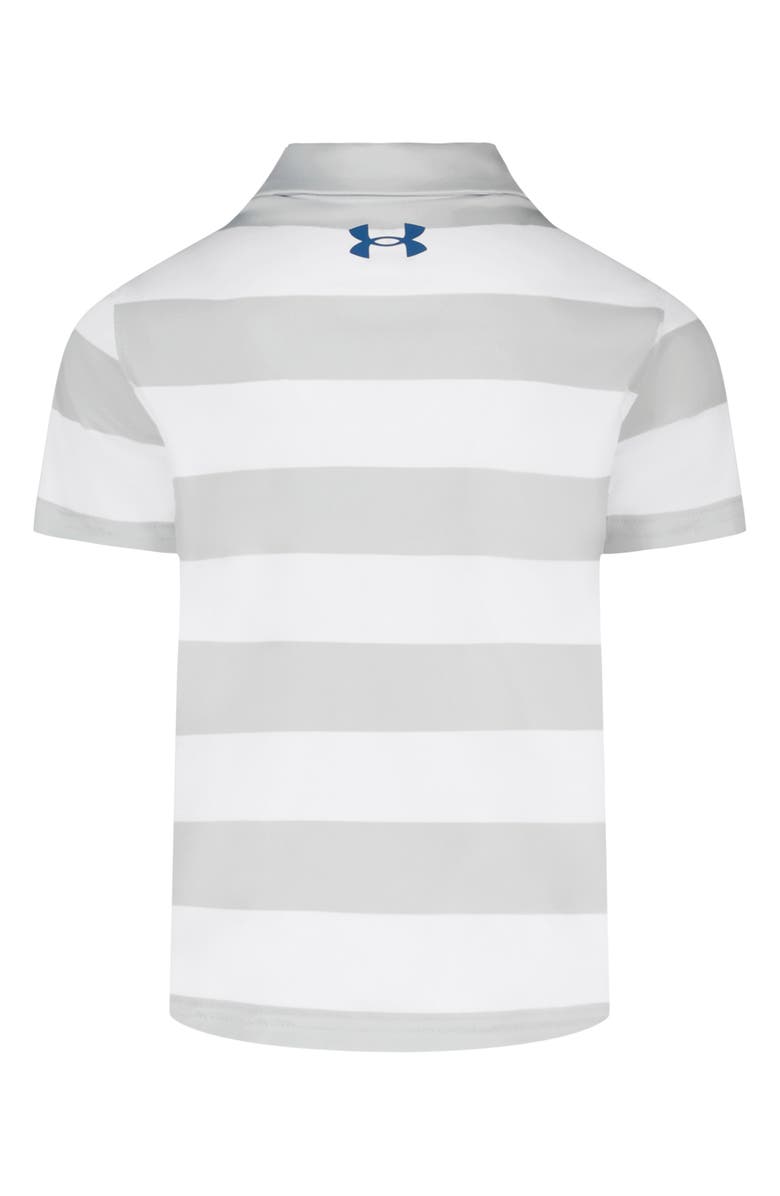 Under Armour Kids' Matchplay Stripe Polo, Alternate, color, White Stripe