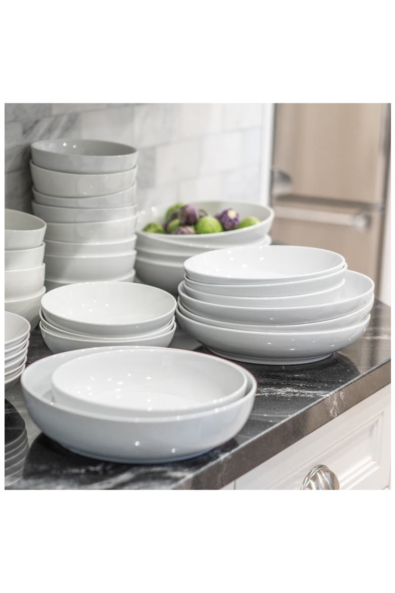 12-Piece Coupe Bowl Set, Alternate, color, WHITE