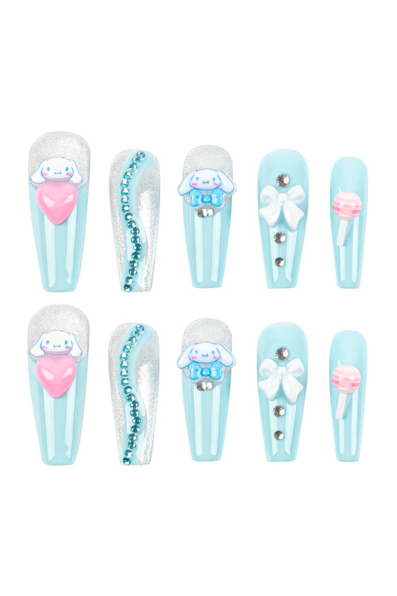 Cinnamoroll 3D - Long Coffin Press-On Nails, Main, color, Blue