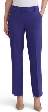 KASPER Faux Fly Pull-On Pants