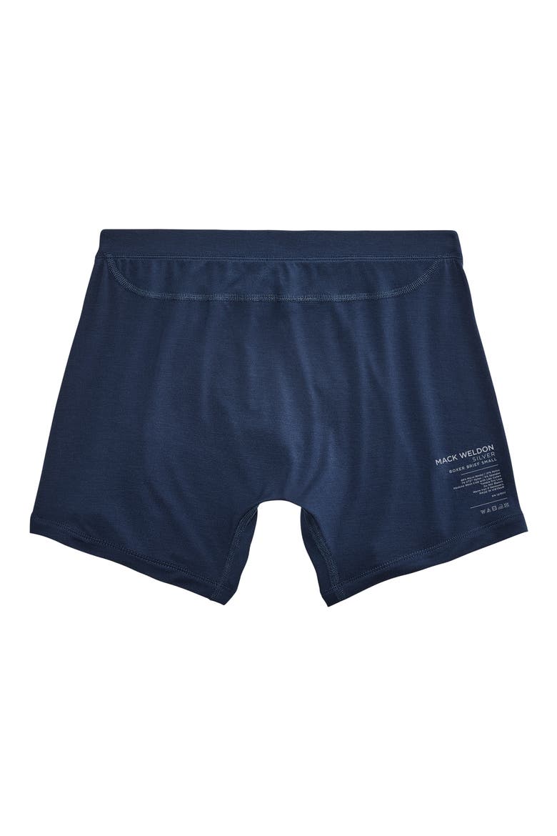 SILVER HD Micromodal Boxer Briefs, Alternate, color, TRUE NAVY