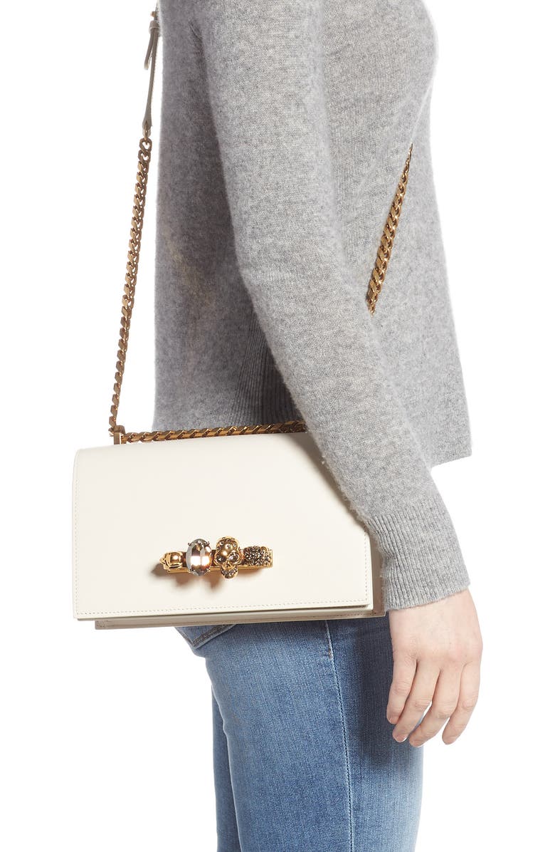 McQueen Alexander McQueen Leather Crossbody Bag, Alternate, color,