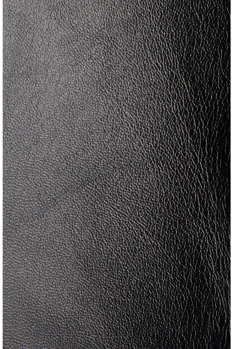 High-Low Leather T-Shirt, Alternate, color, 1000 BLACK