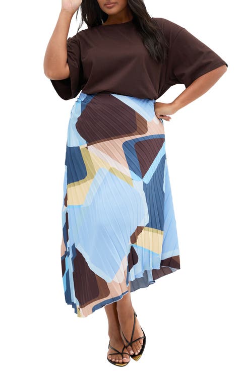 Amaya Pleated Asymmetrical Skirt