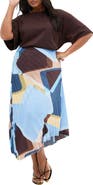 City Chic Amaya Pleated Asymmetrical Skirt