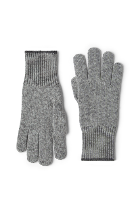 Cashmere knit gloves