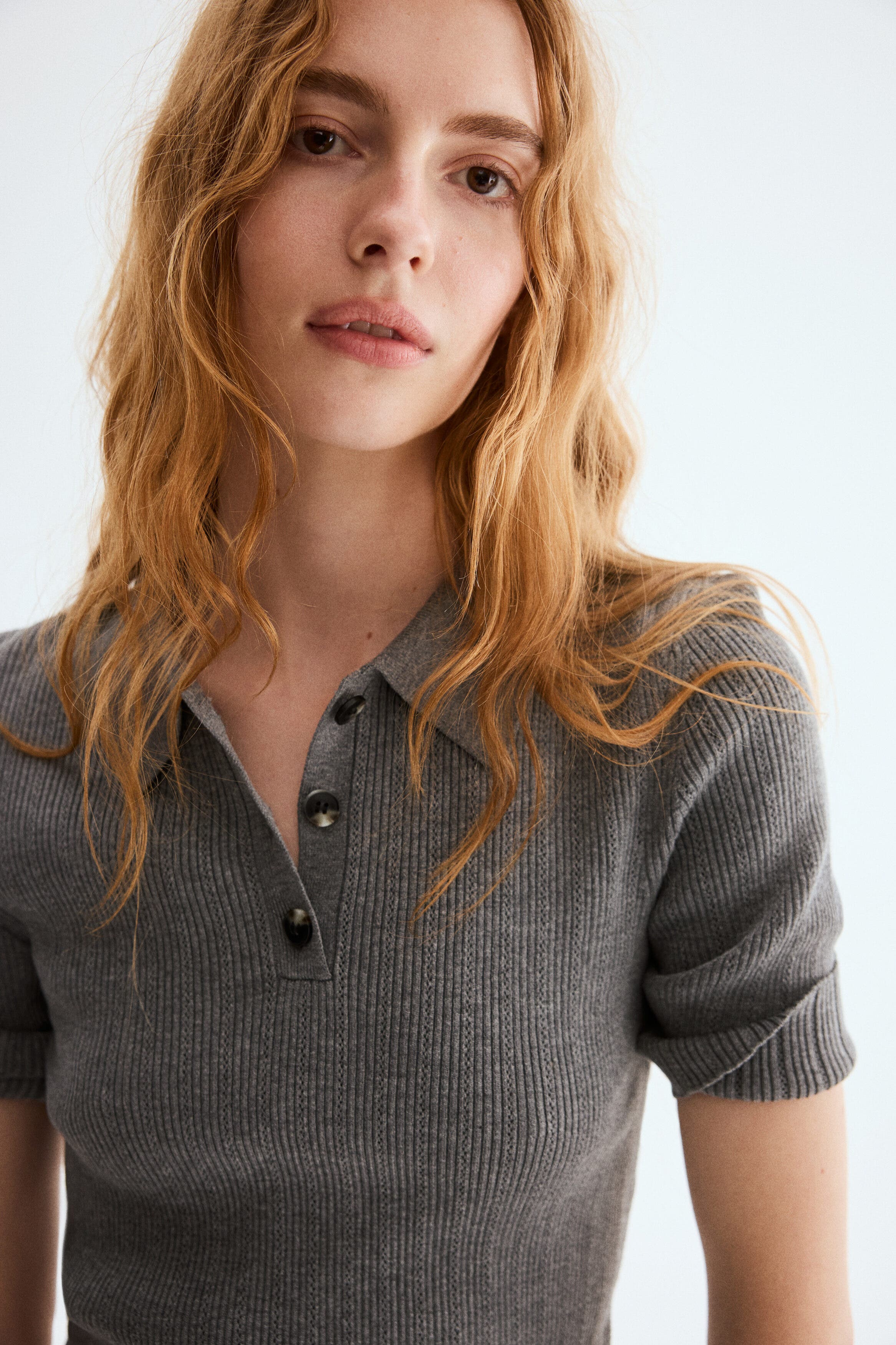 Pointelle-knit Top - image 4