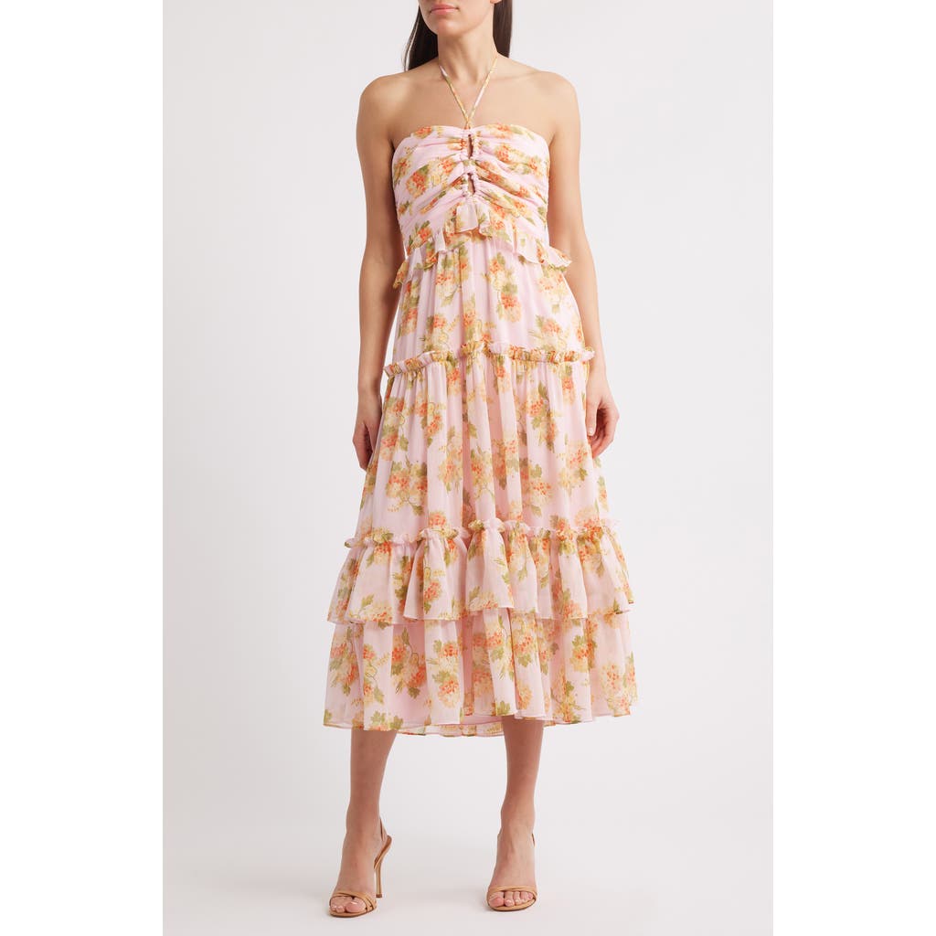 LIKELY Wilda Floral Tiered Dress in Roseshadow Multi at Nordstrom, Size 4