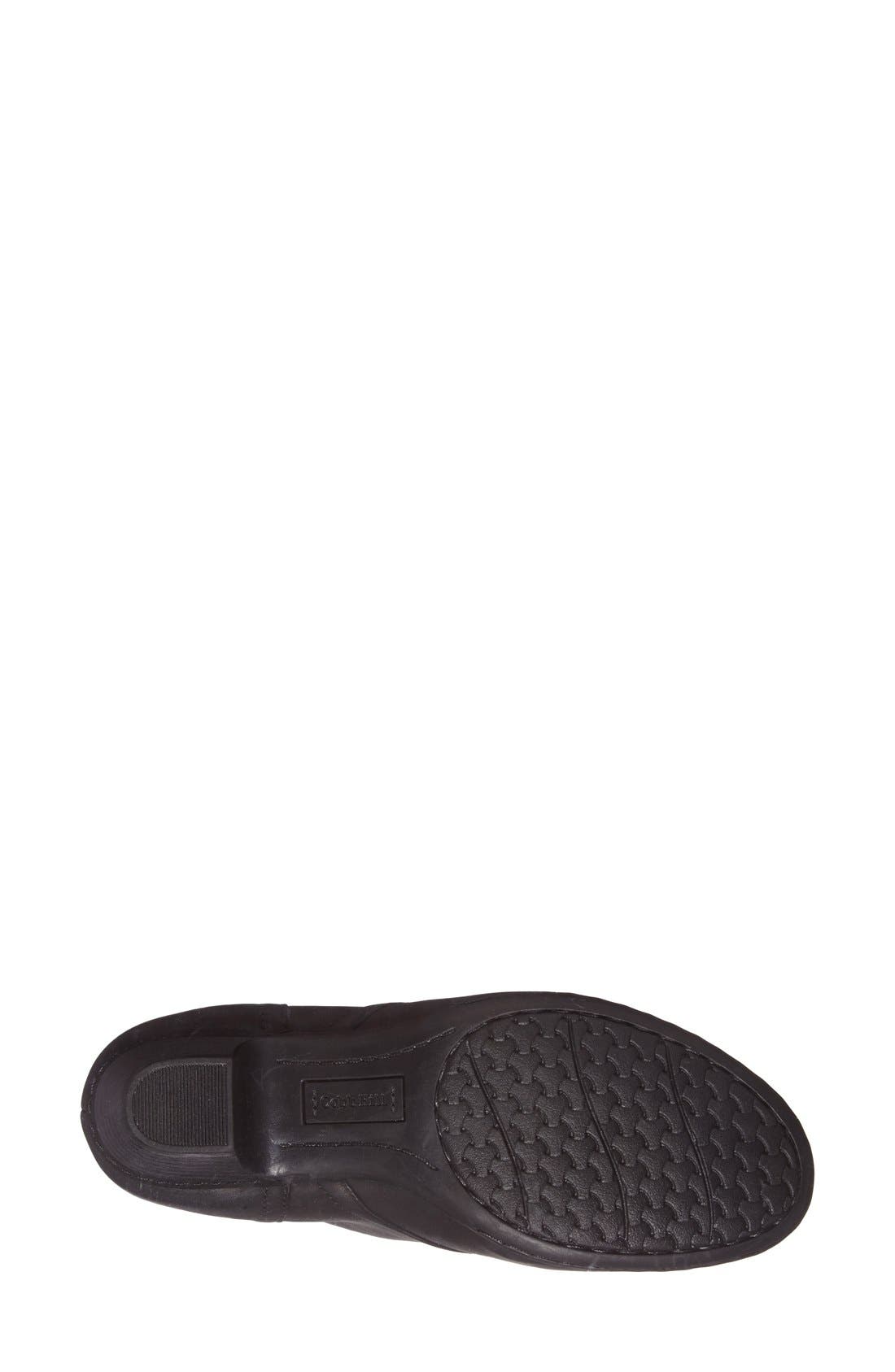 Aria Leather Boot, Alternate, color, BLACK