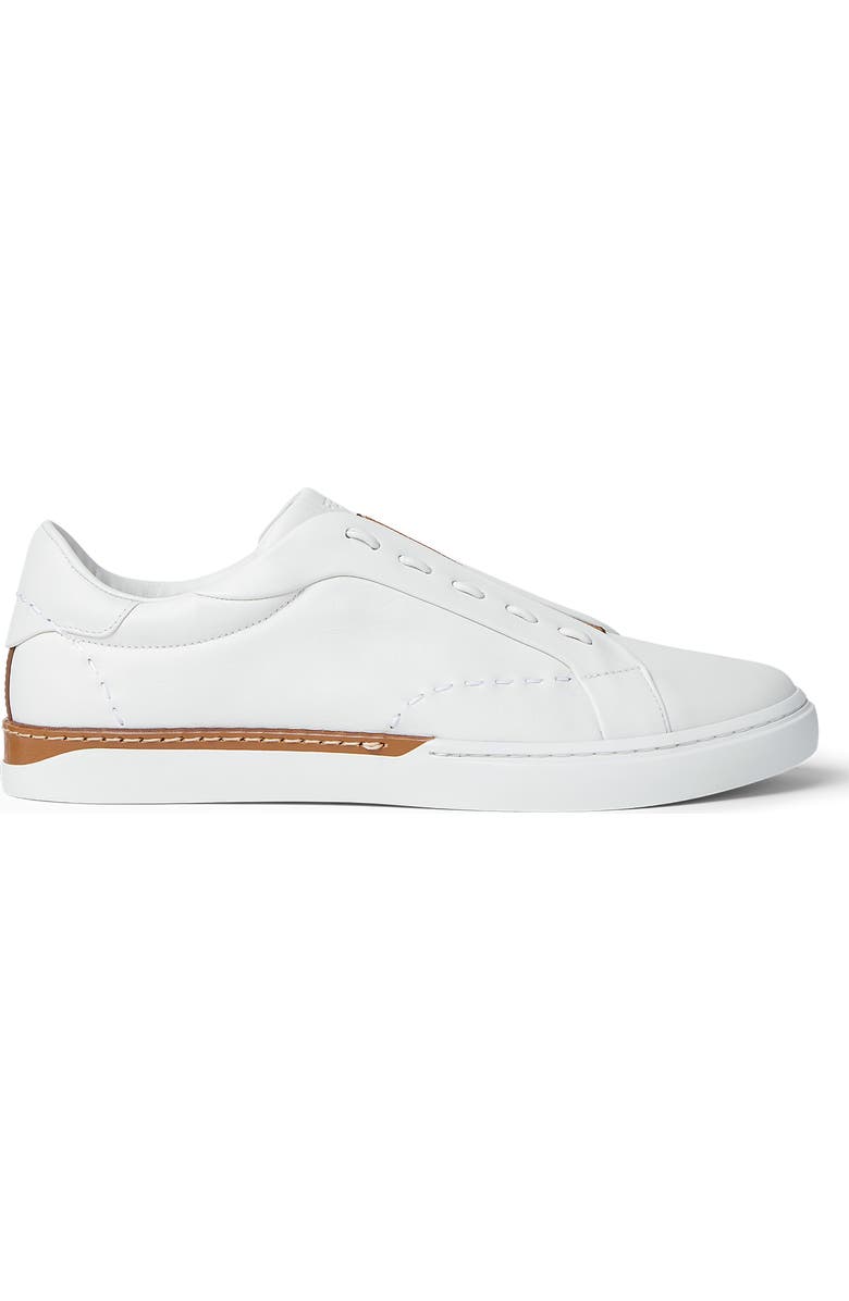 Fendi City Low Top Sneaker, Alternate, color, White/ Chocolate/ Taupe