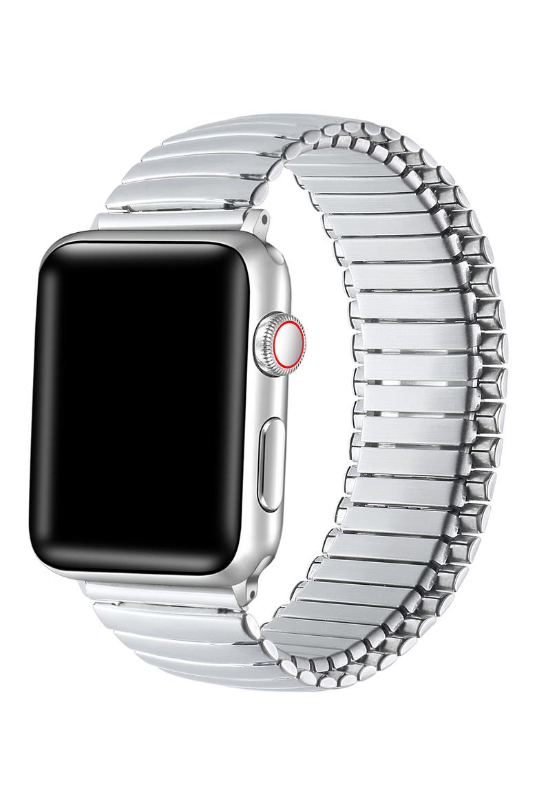 Slink 38mm Apple Watch® Stretch Watchband, Alternate, color, SILVER