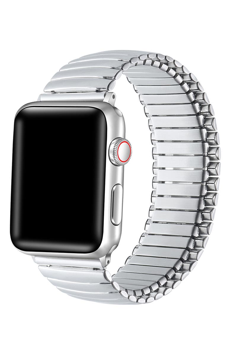The Posh Tech Slink 38mm Apple Watch<sup>®</sup> Stretch Watchband, Alternate, color, Silver