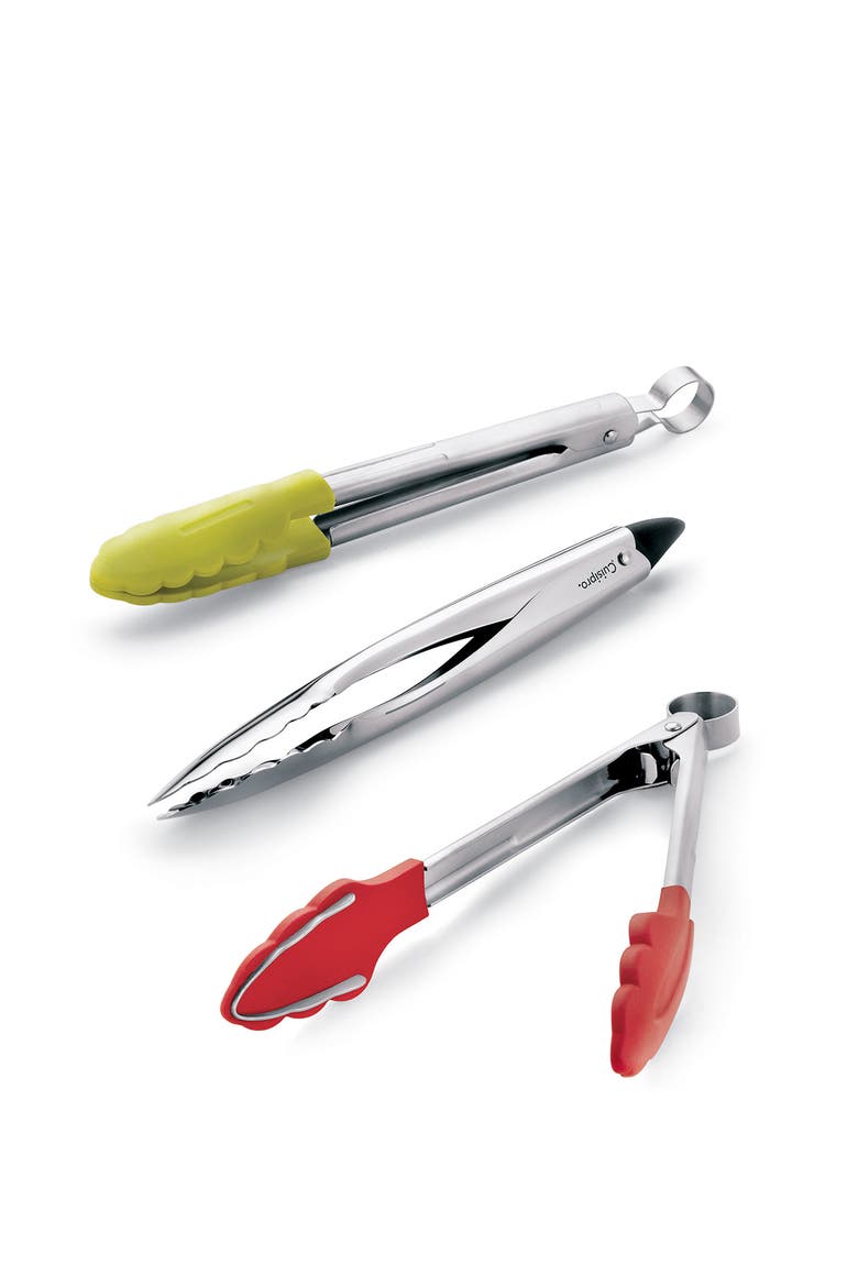 9 Inch Tempo Tongs, Stainless Steel, Alternate, color, Silver