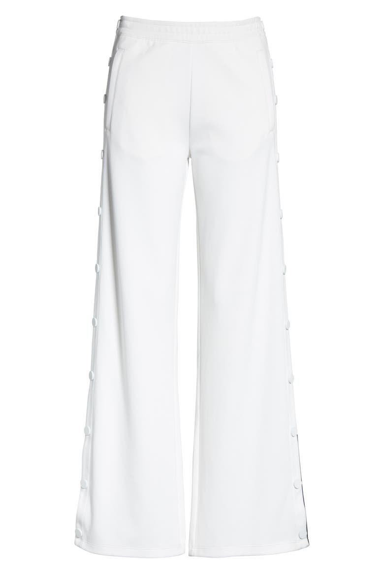 Tory Sport Banner Tearaway Track Pants, Alternate, color, SNOW WHITE