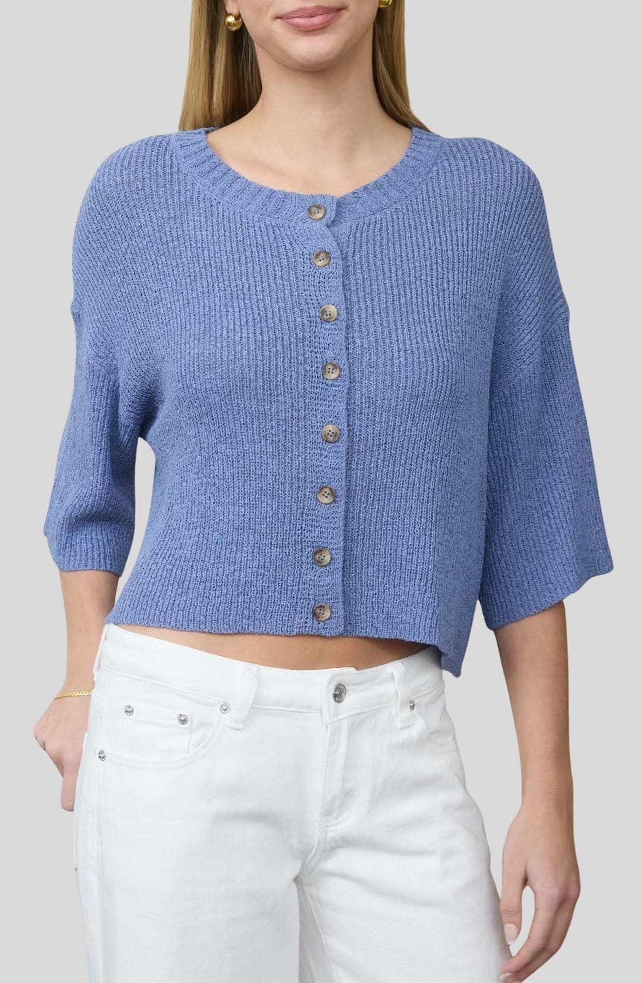 Three-Quarter Sleeve Cardigan - image 3