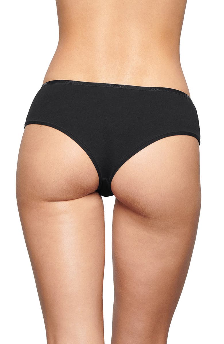 SKIMS Stretch Cotton Logo Hipster Briefs, Alternate, color, 