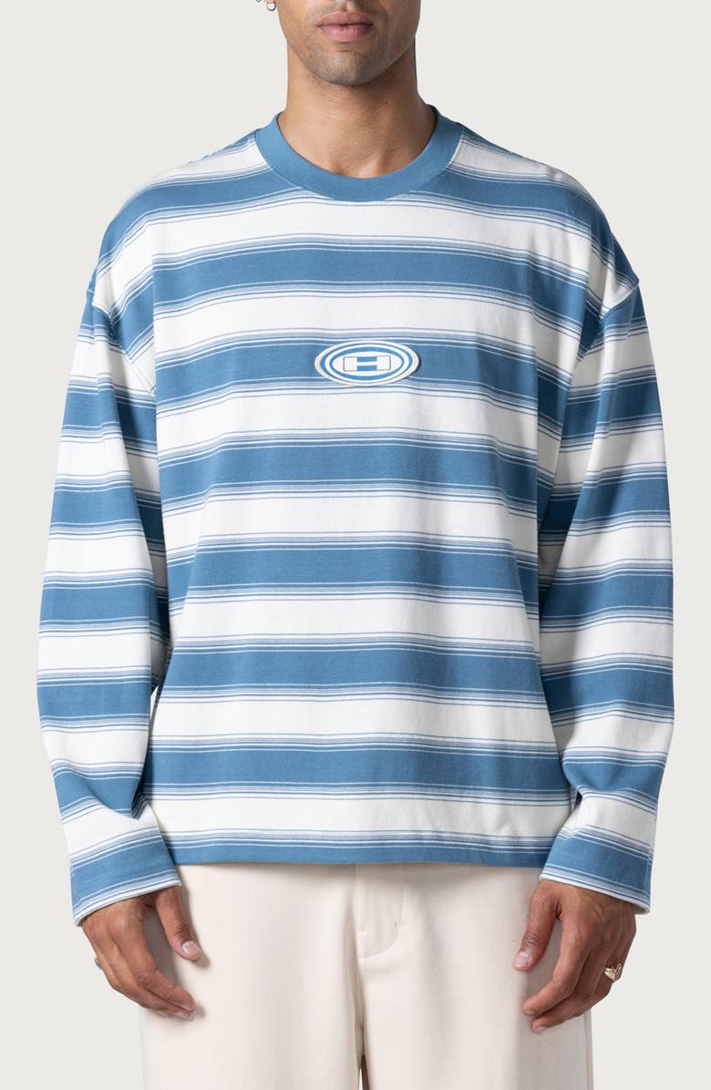 HONOR THE GIFT 1988 Stripe Oversize Long Sleeve T-Shirt, Main, color,