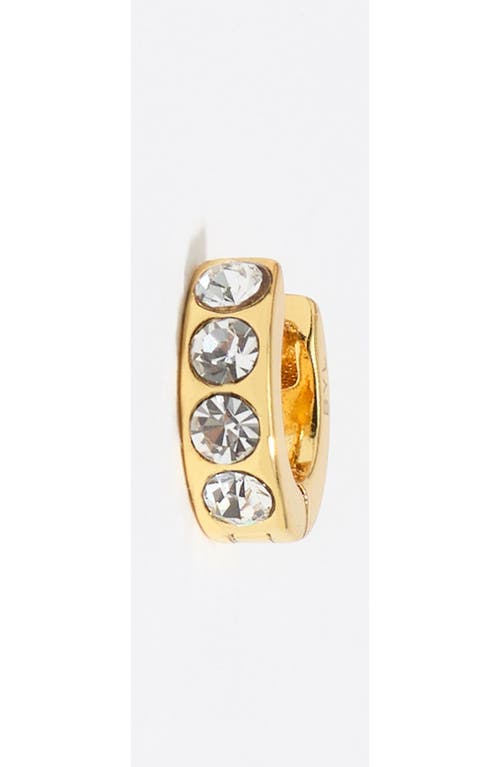 Bimba Y Lola Mini Hoop Earrings With Crystals In Gold