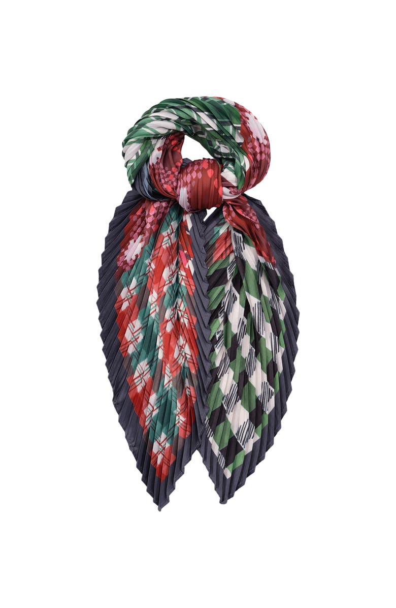 Echo Patch Plaid Pleated Diamond, Alternate, color, Red