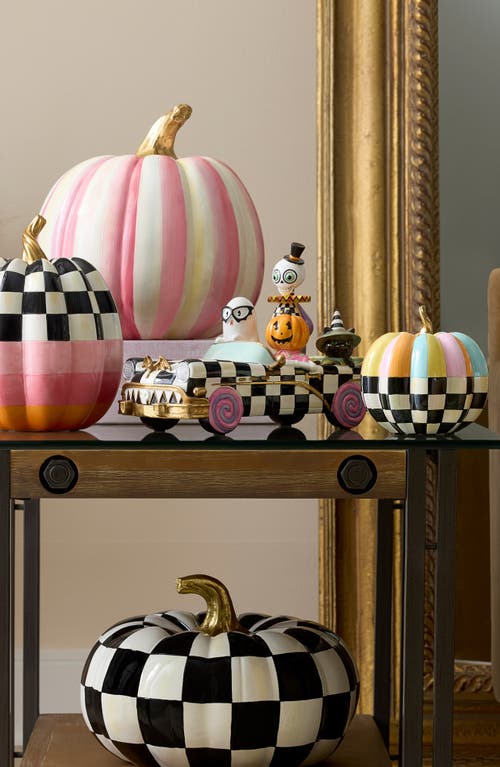 Mackenzie-childs Mackenzie Childs Trick Or Treat Boo Family Car Figurine In Multi